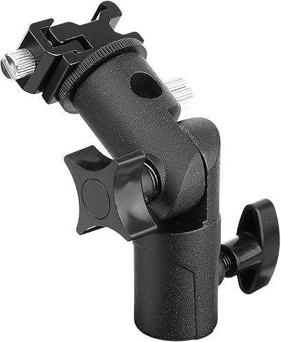 Miniatura 7 de Anwenk Soporte de luz giratoria para flash de cámara Speedlite con soporte reflector de paraguas para cámara DSLR Nikon Canon Pentax Olympus y otros
