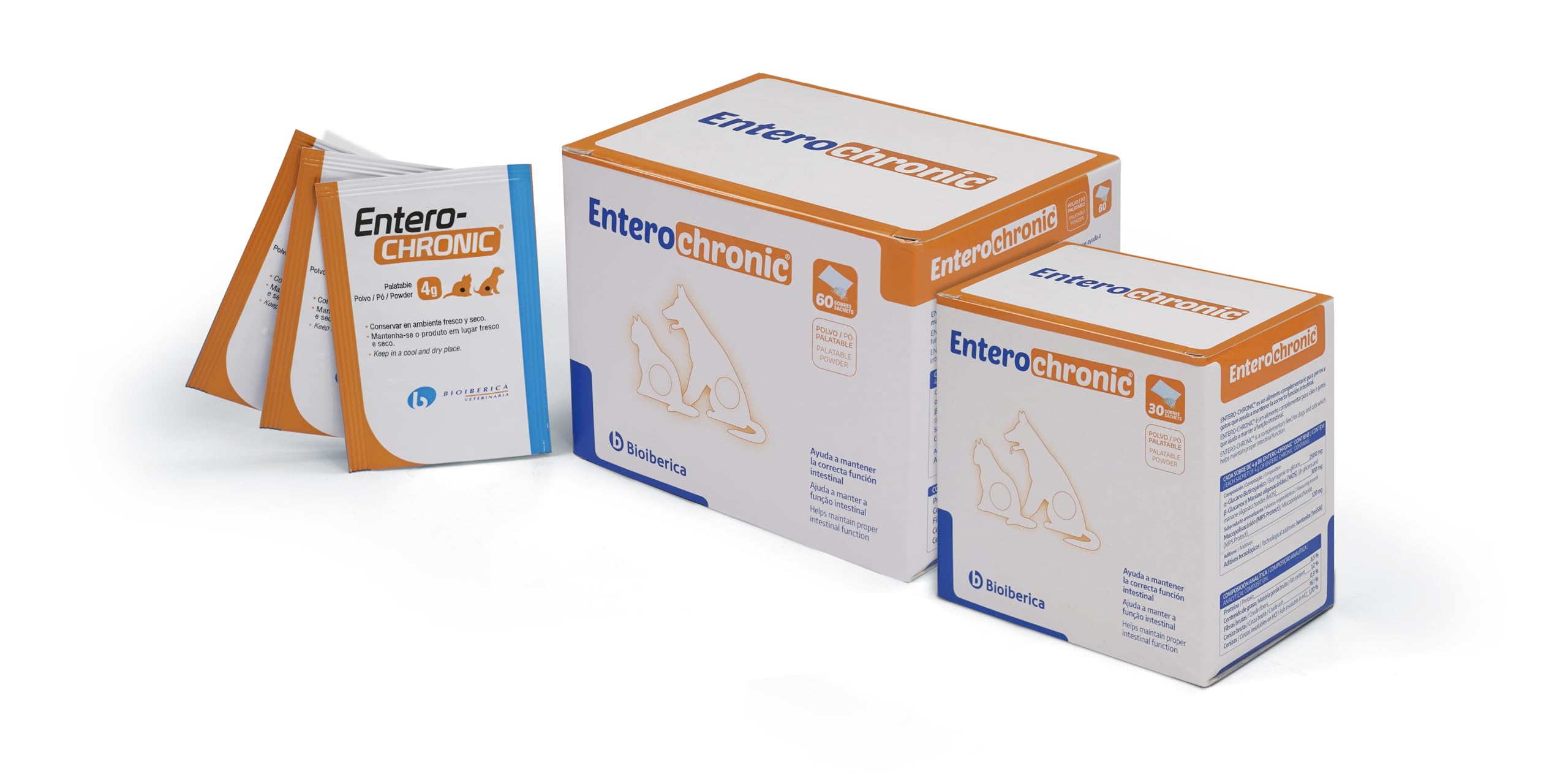 Bioiberica Pack de 60 Sobres de Antidiarreico Entero-Chronic