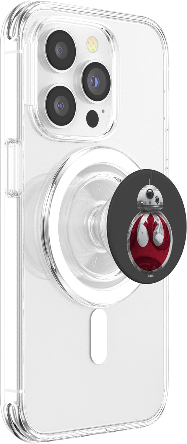 Star Wars Red Rebel Logo On BB8 Portrait PopSockets MagSafe PopGrip for iPhone