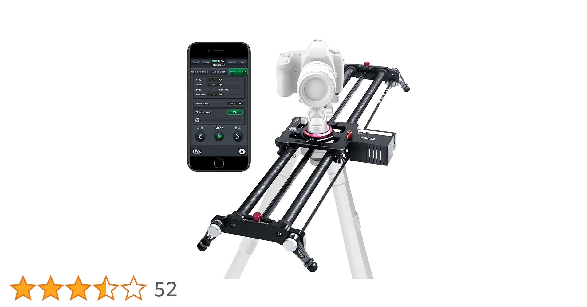 (未使用･未開封品)　LimoStudio 32インチビデオ安定化システムDSLRカメラコンパクトトラックスライダードリー、agg1566 kmdlckf Amazon.co.jp: 電動スライダー カメラ、ASHANKS App Bluetooth