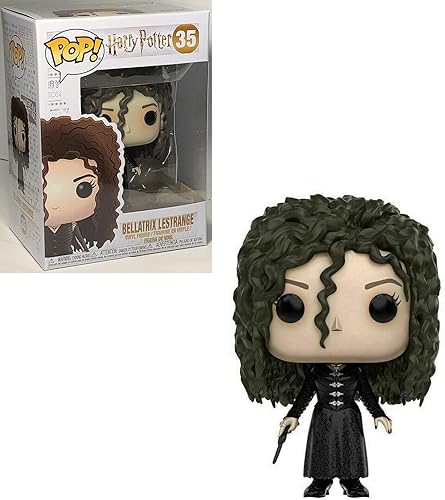 Miniatura 2 de Harry Potter Bellatrix Lestrange Funko Pop! Figura de vinilo (paquete con funda protectora compatible con Pop Box), multicolor, 3.75 pulgadas