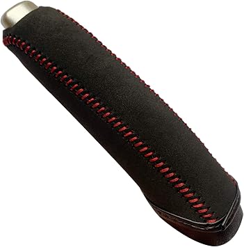 Loncky Black Genuine Leather Handbrake Cover for Honda Civic Old Civic Si 2006 2007 2008 2009 2010 2011 Accessories