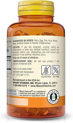 Miniatura 3 de Mason Natural Aceite de menta de 50 mg entérica  Comodidad gastrointestinal natural apoya un suplemento dietético calmante intestinal saludable 90