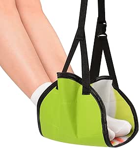 2er Set Flugzeug-Fußhängematten - Verstellbare Beinauflage Für Reisen & Büro