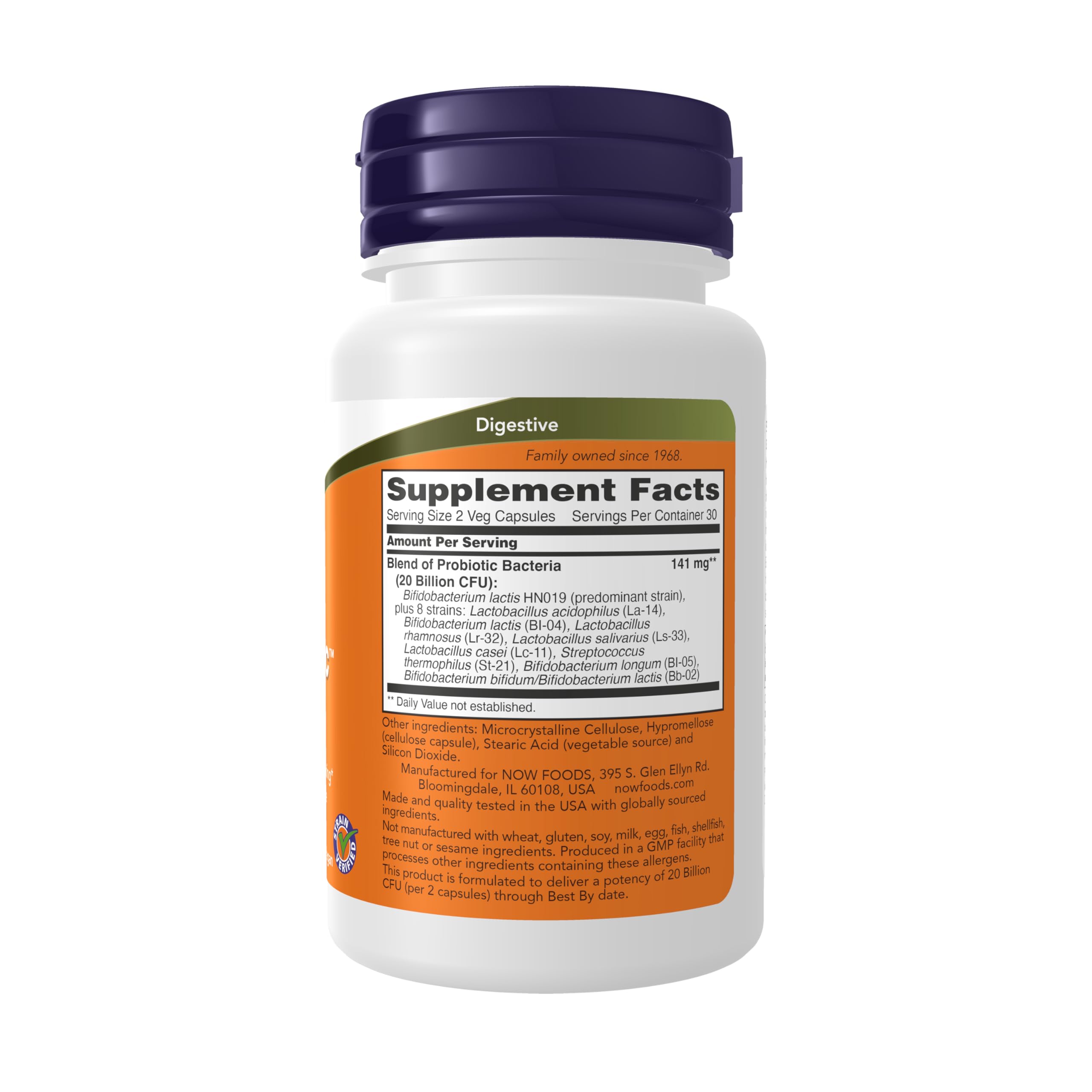 Amazon.com: NOW Supplements, Clinical GI Probiotic™, 50+, Gluten