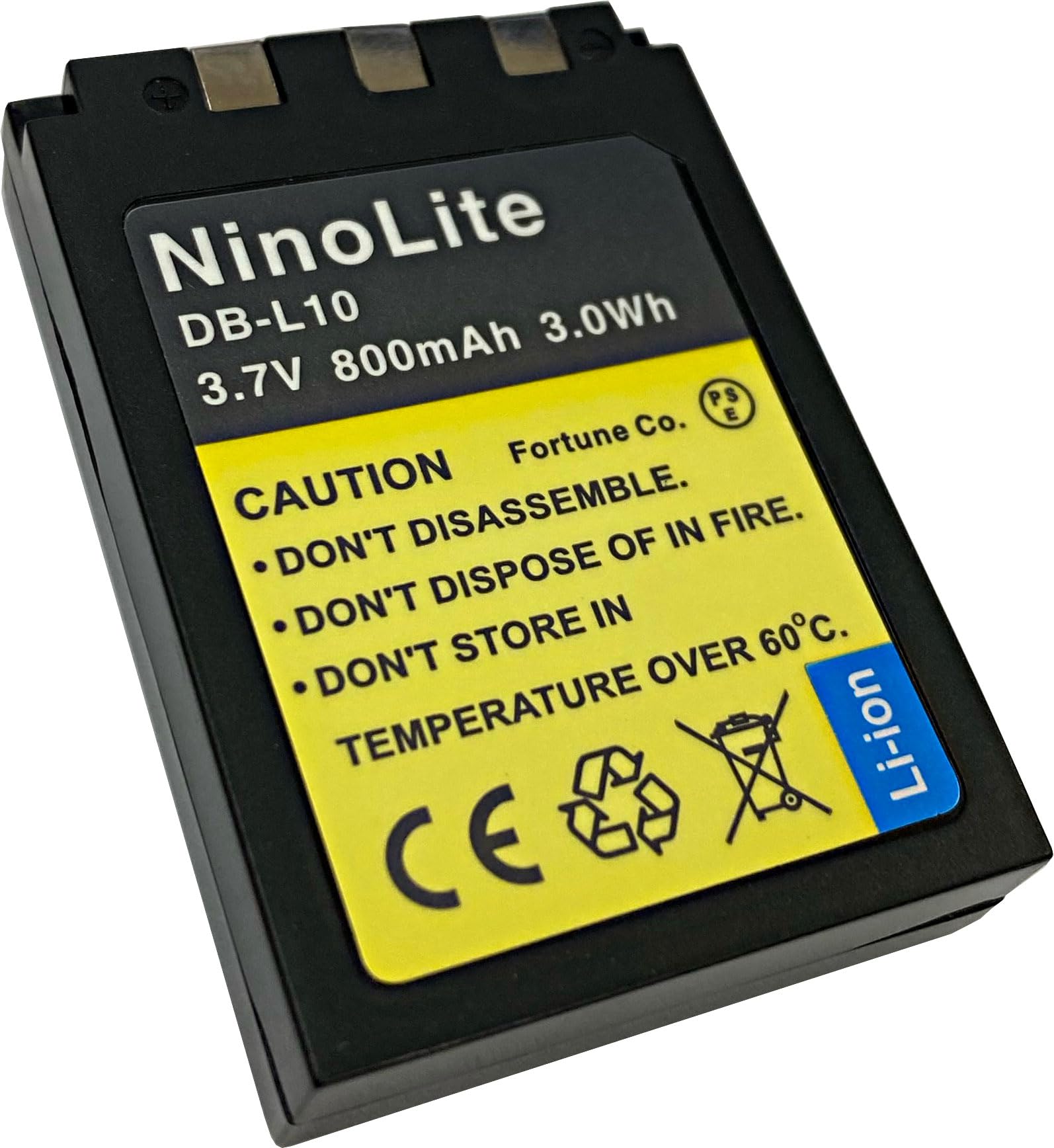 NinoLite DB-L10 / LI-10B / 12B 互換 バッテリー サンヨー オリンパス DSC-J1 DSC-J2 等対応 dbl10_t.k.gai