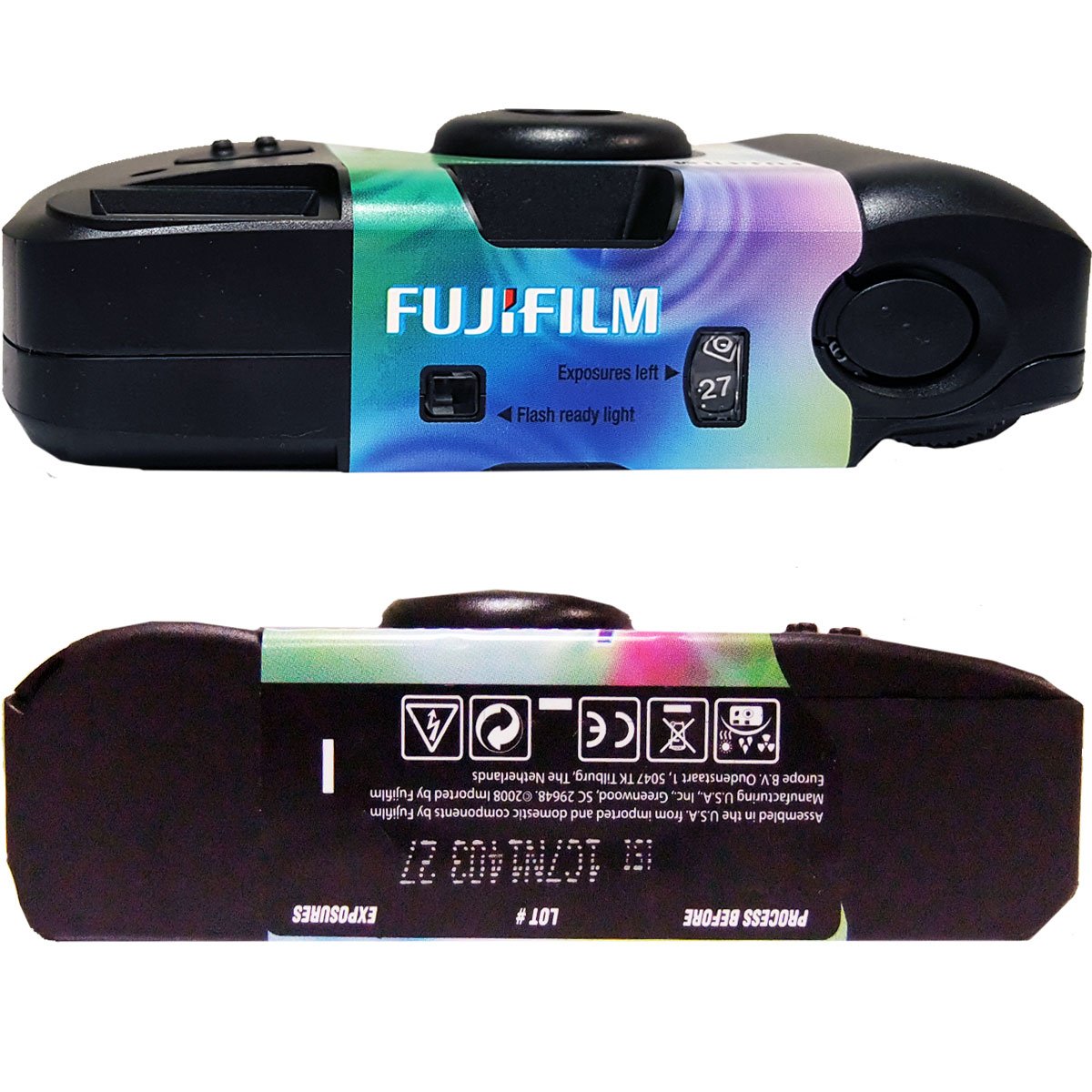 5 x jednorazowe kamery Fujifilm Quicksnap Flash, 27 zdjęć, z lampą błyskową