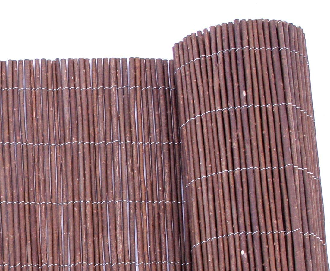 bambus-discount.com Mata wierzbowa, ochrona przed wzrokiem Hawei 100 x 300 cm – niska mata maskująca z naturalnej wikliny, 1 m x 3 m