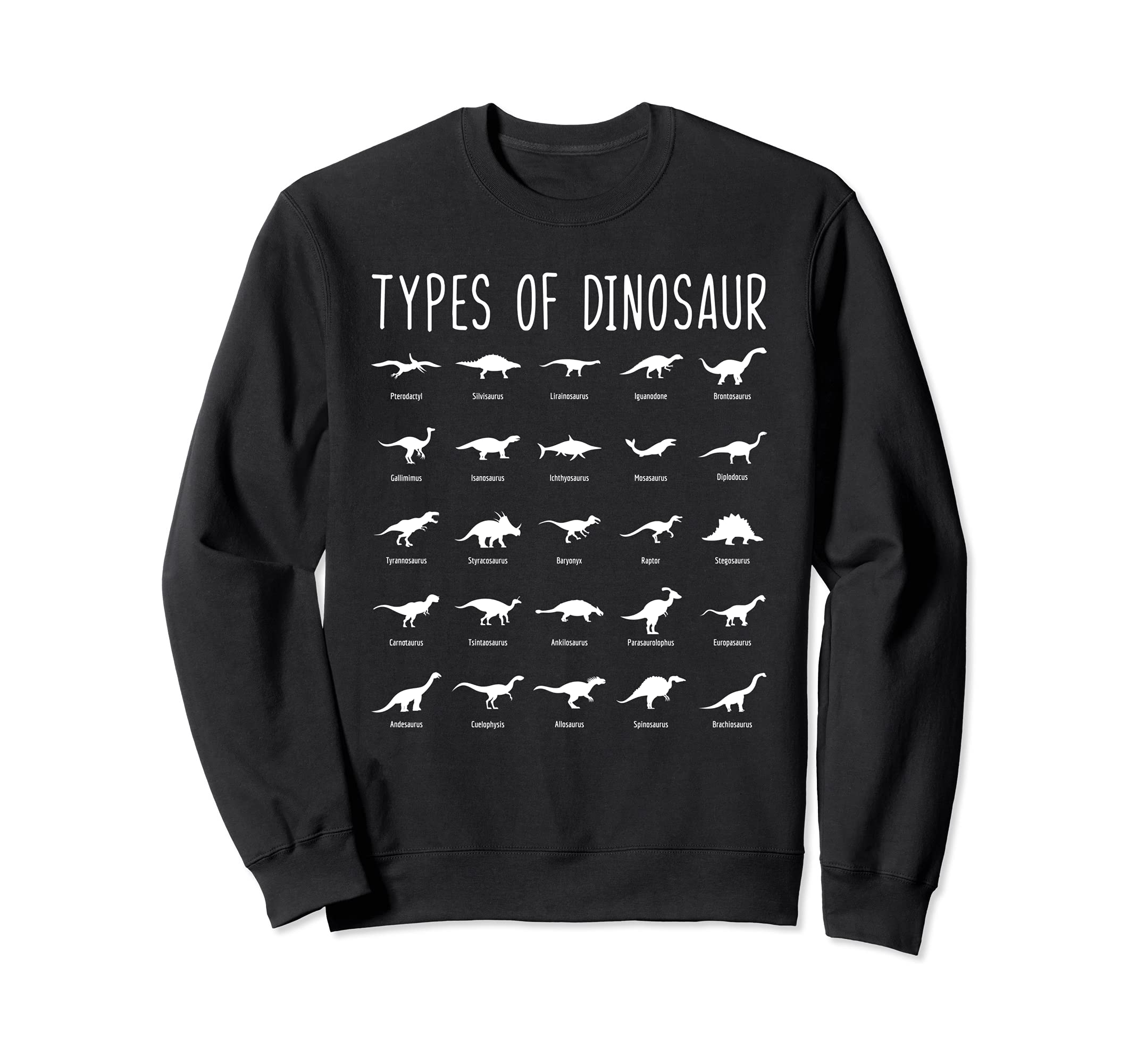 Dinosaurs Types I Triceratops T Rex Tyrannosaurus Sweatshirt