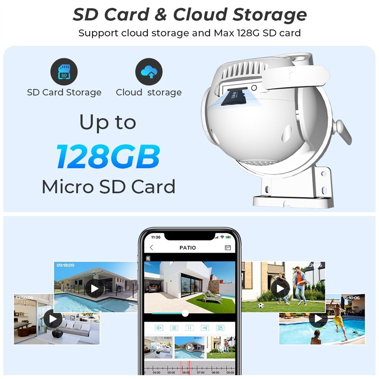 4MP 8MP 4K kamera PTZ podwójny obiektyw z podwójnym ekranem Ai wykrywanie człowieka automatyczne śledzenie bezprzewodowa zewnętrzna kamera monitorująca Wykrywanie ruchu(4MP NO SD Card)