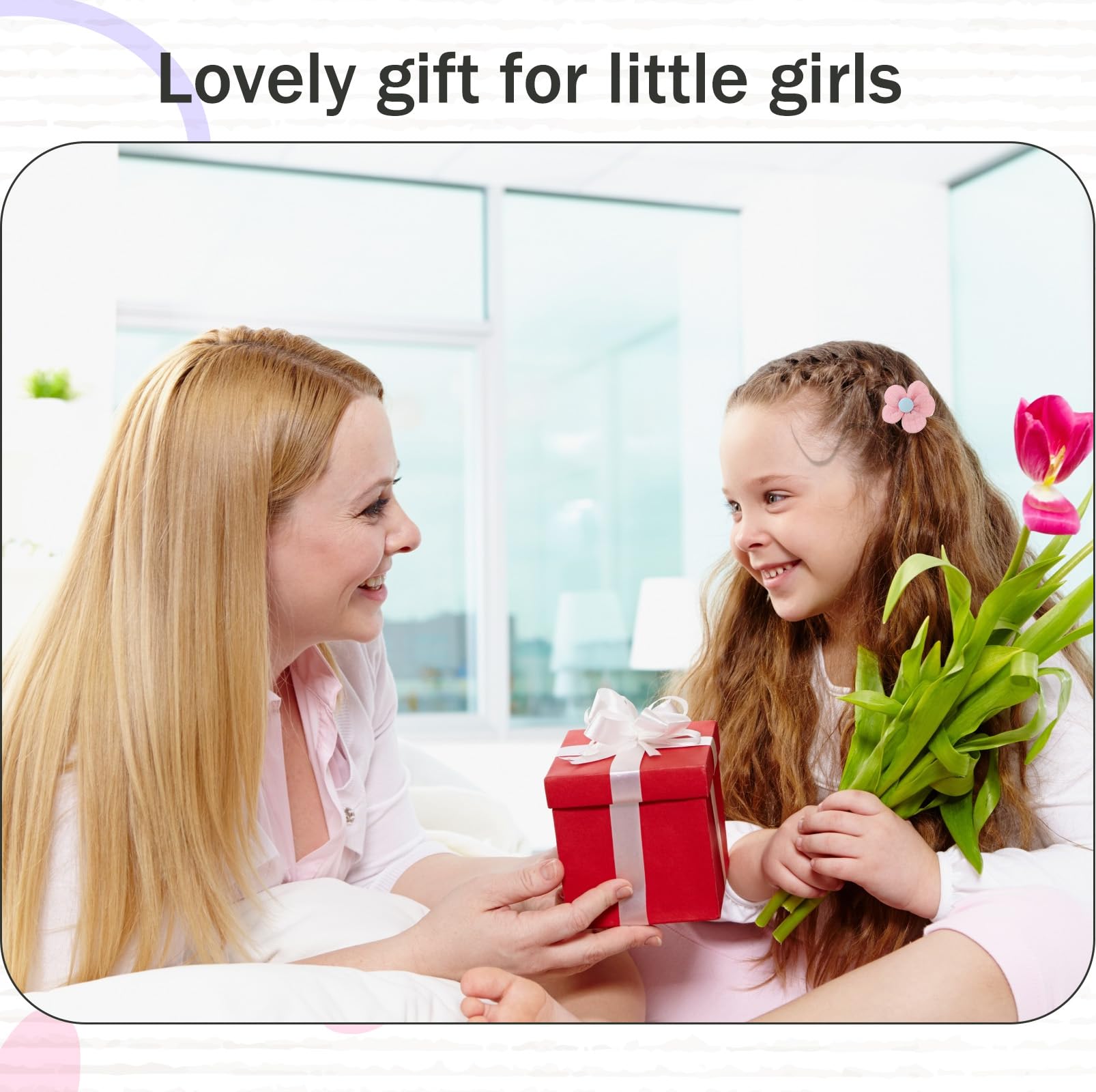 Jeffdad 10 gomas elásticas para el pelo para niñas y bebés, lazos para el pelo con flores y lazos, sin costuras, suaves y suaves, accesorios para el cabello para niños y niñas pequeñas (estilo 3)