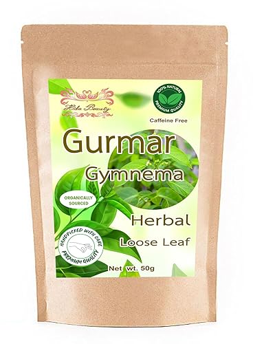 Hida Beauty Gurmar Gymnema Sylvestre Tea 1.76 onzas de hojas sueltas secas sabor natural original