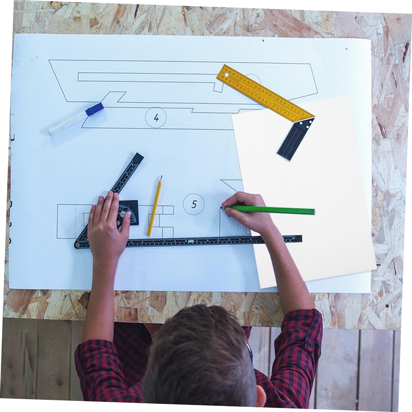 DIYEAH 100fogli Carta da Disegno per Pennarelli di Carta Architettonica Blocco per Colorare Adatto Schizzi Pittura e Progetti Artistici Resistente Agli Strappi