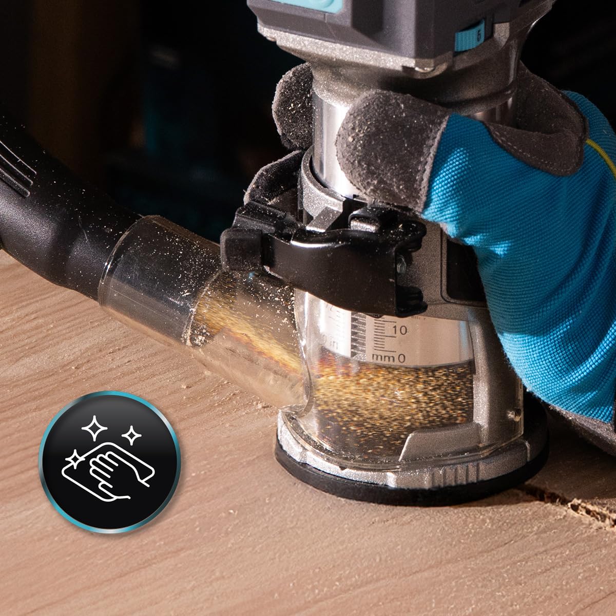 Cecotec Fresatrice per Legno a Batteria MultiShape 2000 Liberty. Batteria Nexus 21V 4Ah, Motore Brushless, 5 Frese, Testine 6/6,35/8mm, Alluminio, Profondità e Velocità Regolabili, Migliora i Lavori