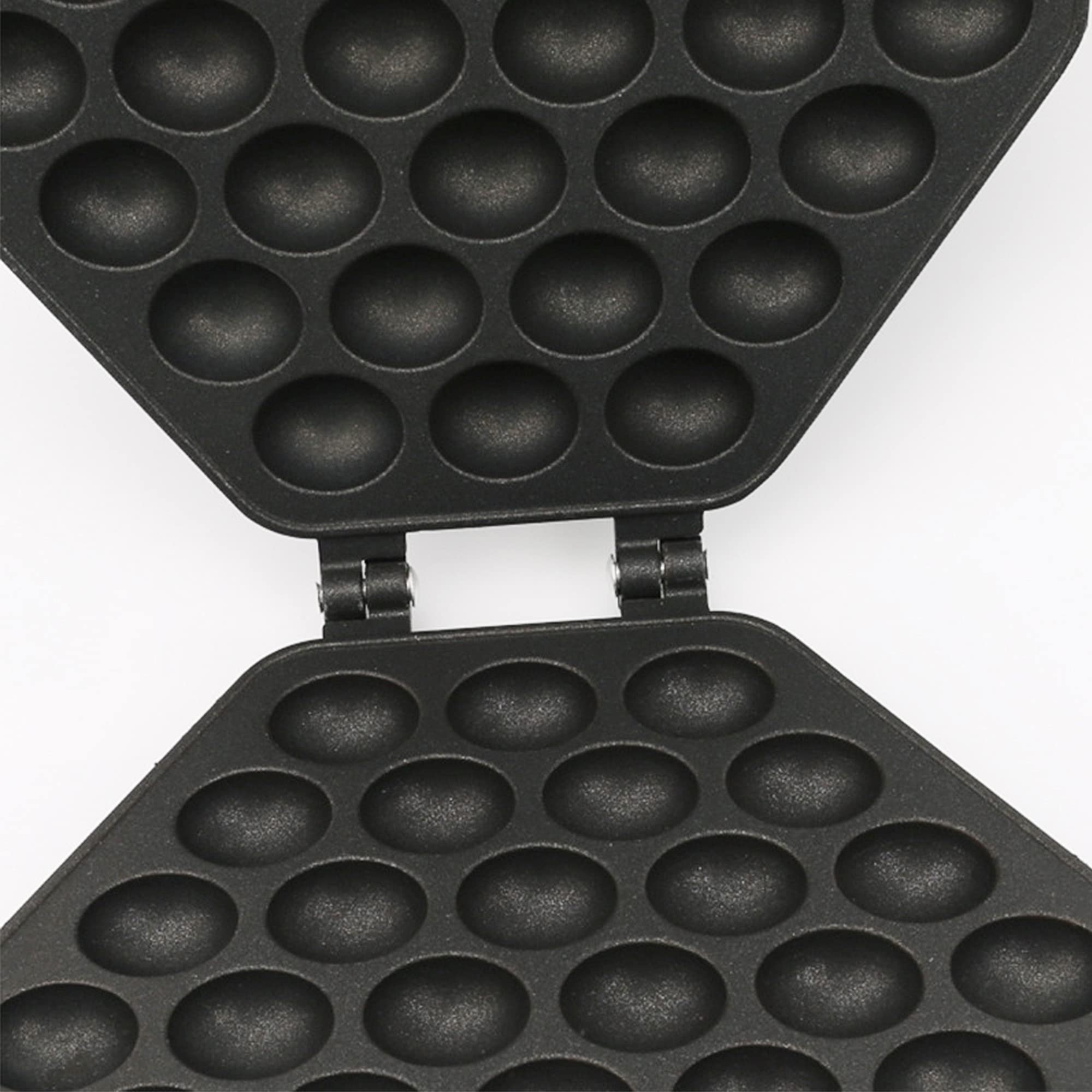 Generic Gofrera profesional para hacer burbujas y hacer gofres en forma de huevo, para hacer huevos, Hong Kong, 30 unidades, doble placa de calefacción antiadherente