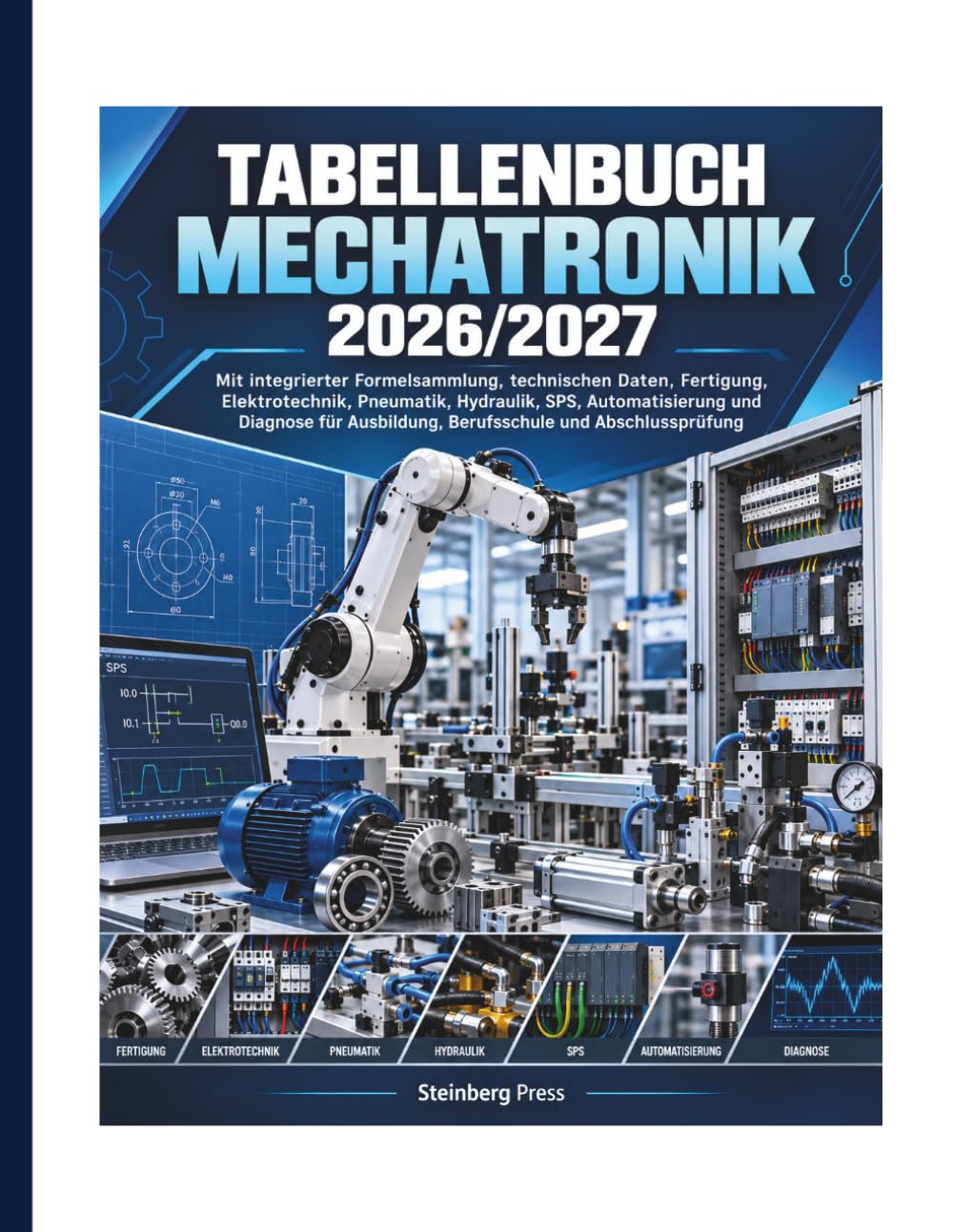 TABELLENBUCH MECHATRONIK 2026/2027: Mit integrierter Formelsammlung, technischen Daten, Fertigung, Elektrotechnik, Pneumatik, Hydraulik, SPS, ... Ausbildung, Berufsschule und Abschlussprüfung