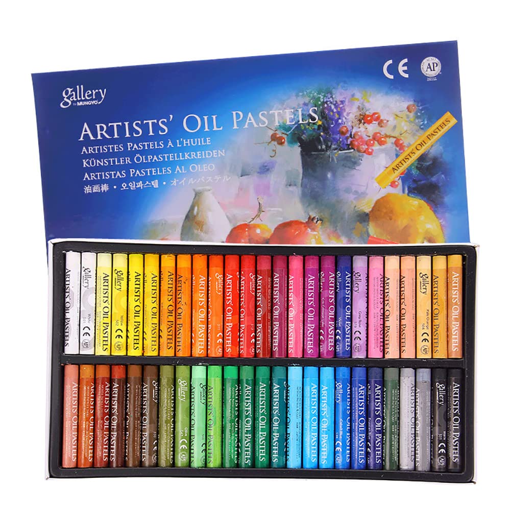 Professional Oil Pastels Set Art Soft Oil Pastels Painting Drawing Pens Colouring Crayons Washable Round Oil Paint Sticks Set Drawing Pastels Art Tools Supplies for Artists, Beginner 50 Colors