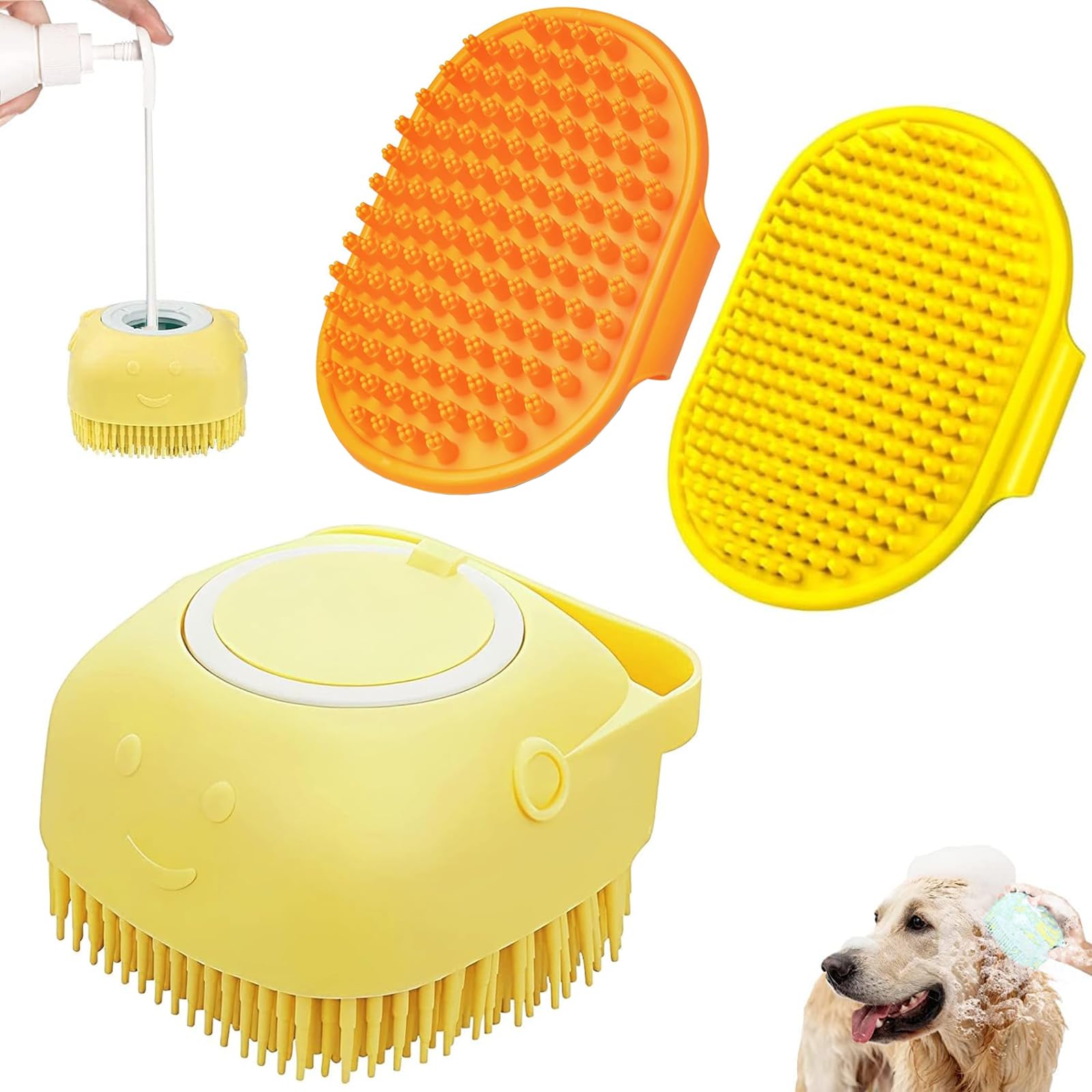 Amazon.co.jp: 犬猫用シャンプー ブラシ ペットブラシ お風呂用