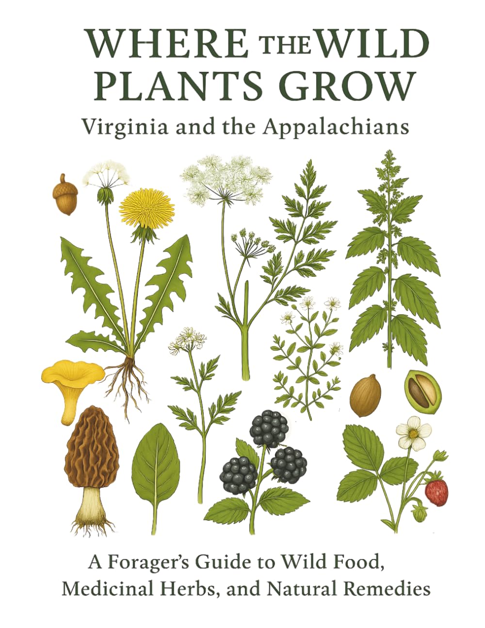 Where the Wild Plants Grow: Virginia and the Appalachian: A Forager’s Guide to Wild Food, Medicinal Herbs, and Natural Remedies (Where the Wild Plants Grow: Illustrated Foraging Guides)      Paperback – April 29, 2025