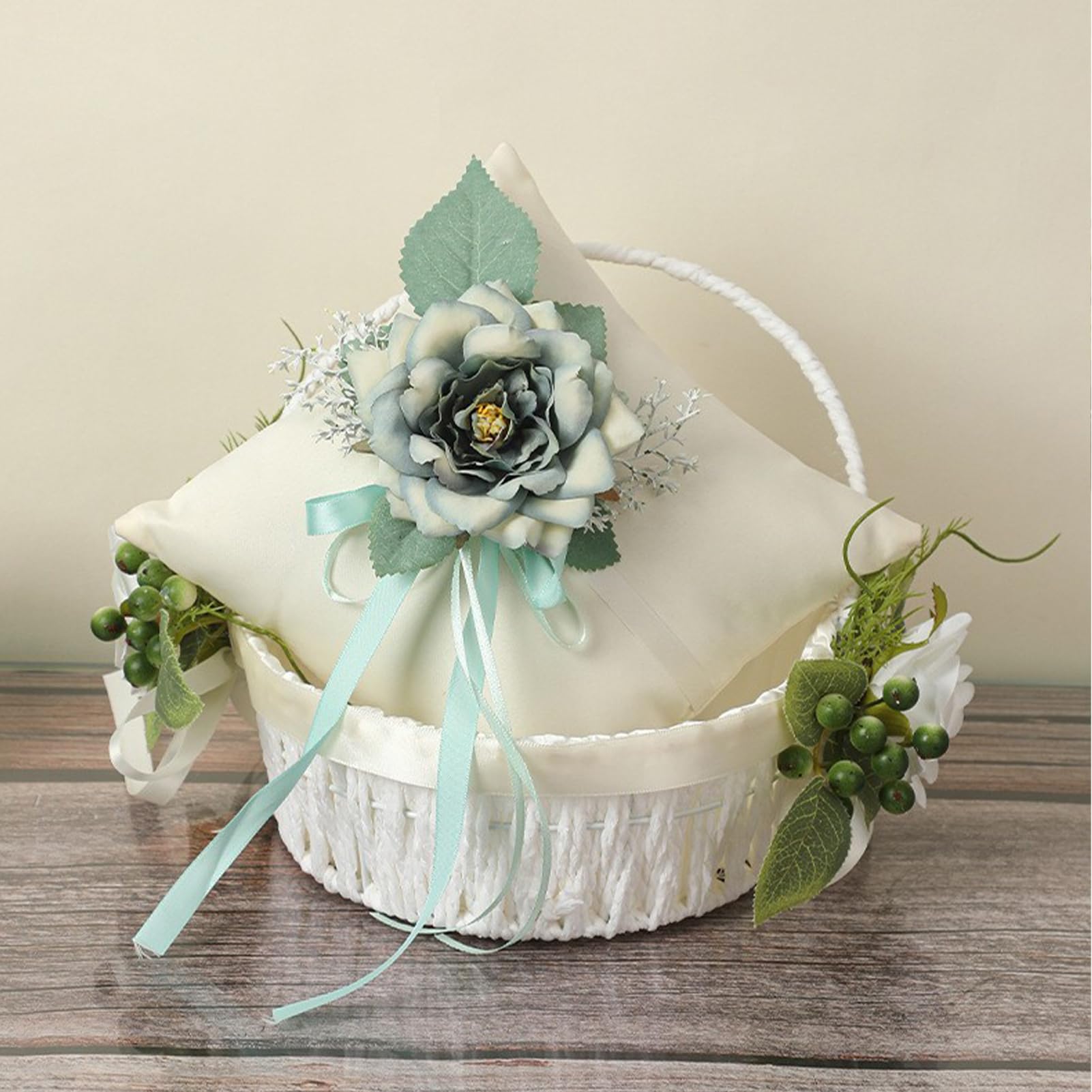 Cesta De Boda, Cesta De Flores Blancas Para Bodas, Cesta De Flores Para, image size:1601x1601