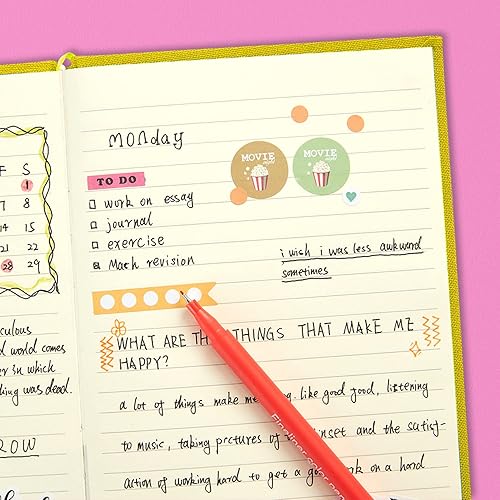 Miniatura 6 de Diario de gratitud para mujeres, diario de manifestación, guía de positividad y agenda de reflexión 2022-2023, diario sin fecha, amarillo