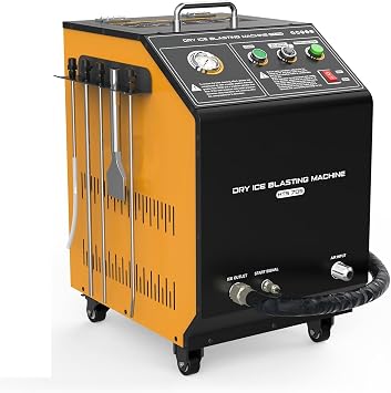 Dry Ice Blaster For Engine Cleaning & Automotive Detailing | Heavy Duty Carbon,Oil, Rubber Removal Machine | HTS705 No Disassembly Portable Dry Ice Blasting Machine Commercial & Industrial Use,110V