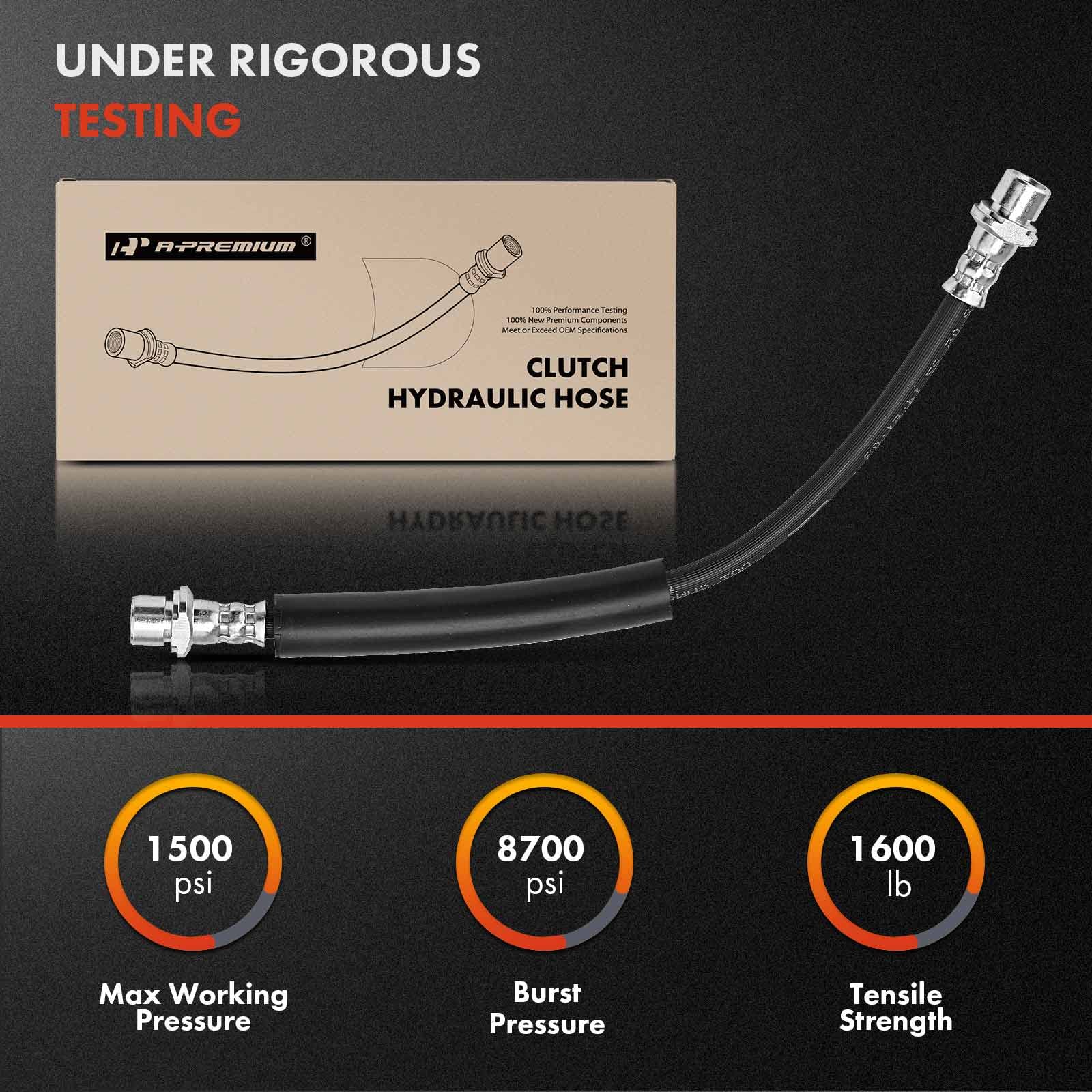 A-Premium Clutch Hydraulic Hose Line Compatible With Toyota Camry 2002-2006, RAV4 2001-2005, Corolla Matrix 2003-2008, Echo 2000-2005, Solara & Scion