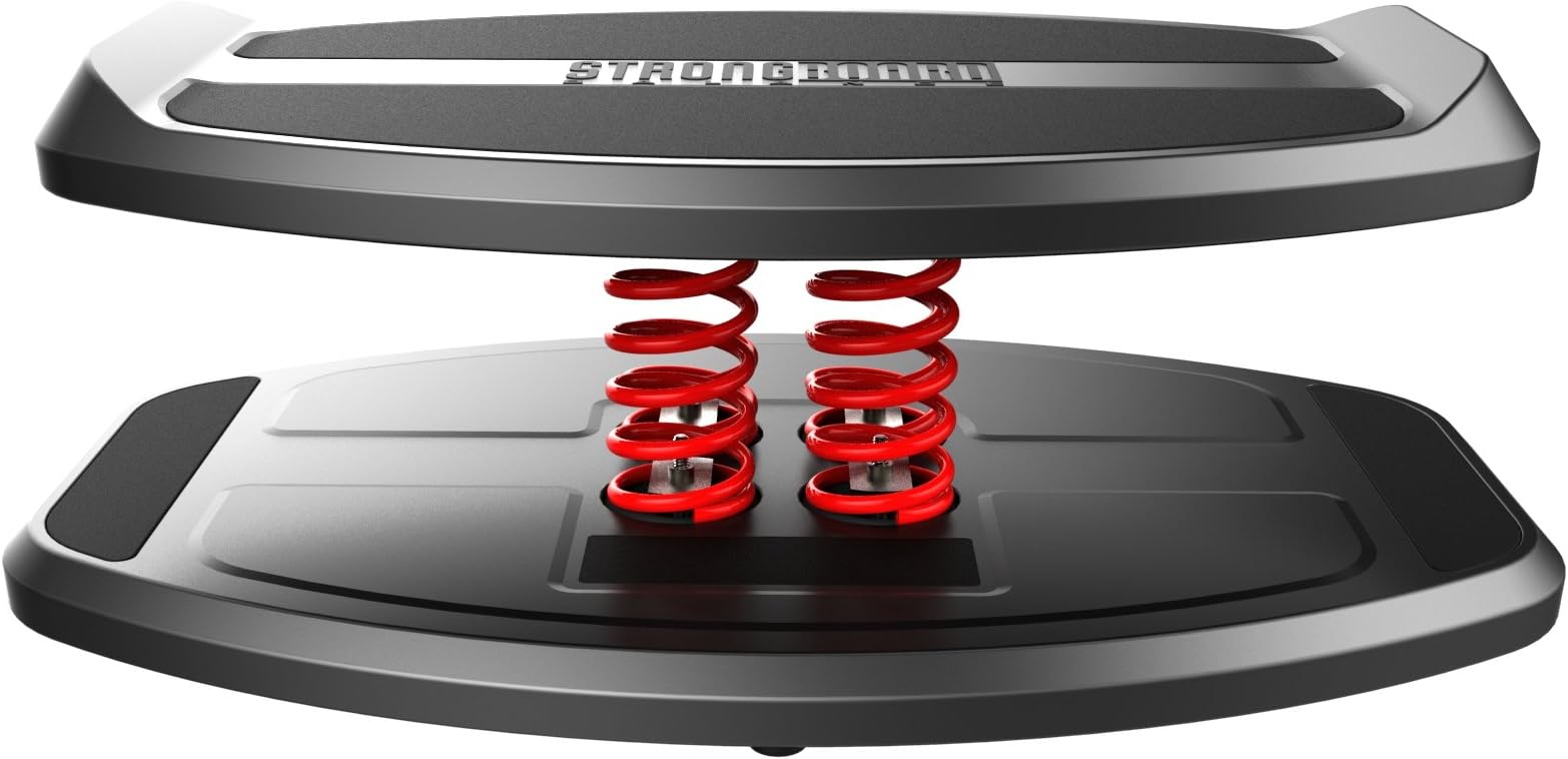 Balance Board Trainer | Core Stability | Wobble Exercise Fitness Training | Physical Therapy Rocker | Standing Desk | Home Gym | StrongBoard