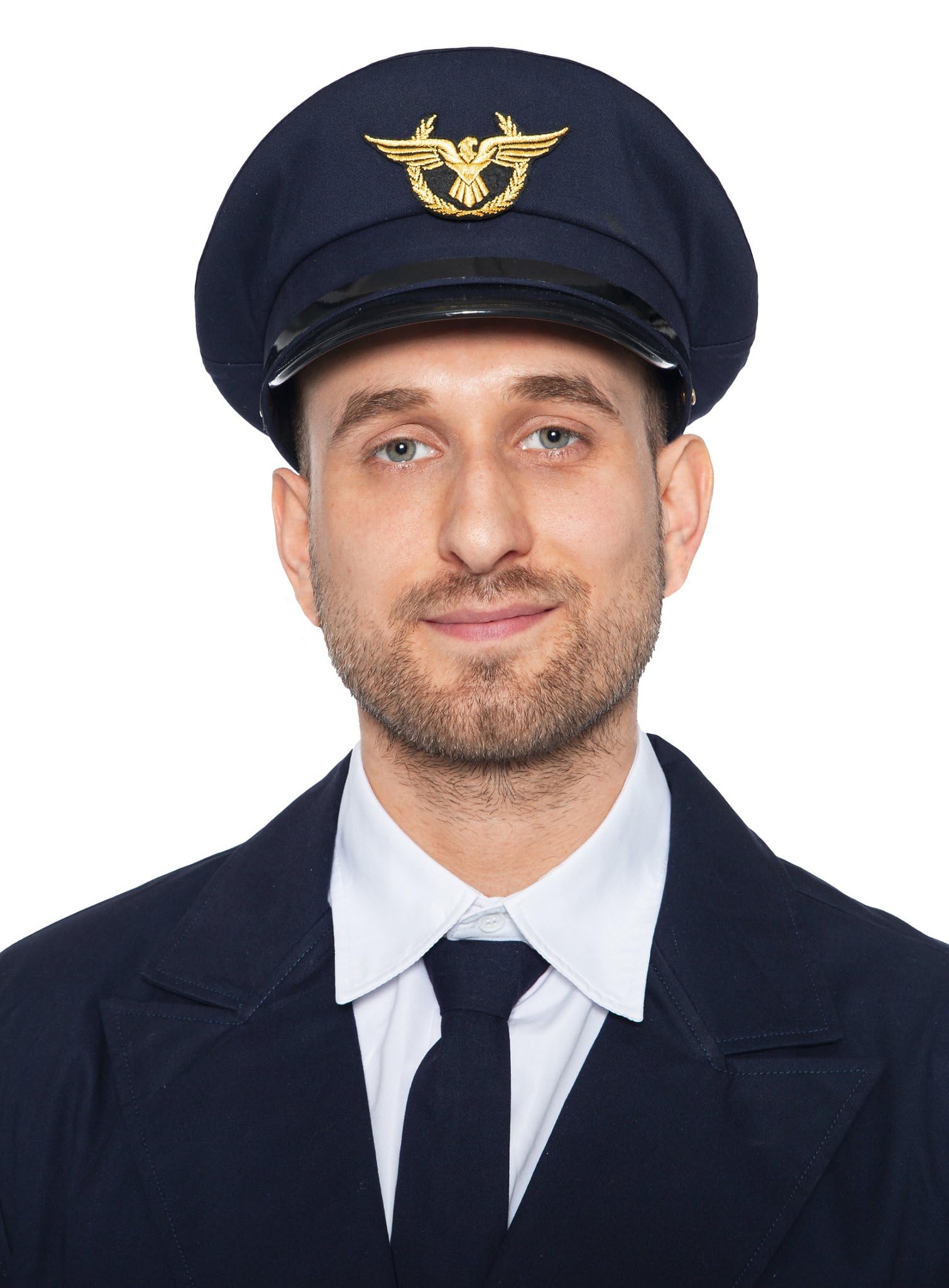 Maskworld Realistisches Piloten Kostüm für alle Flugzeugführer - Verkleidung Uniform Anzug für Flugzeugführer - Karneval Fasching Halloween & Mottoparty - Größe XL-XXL