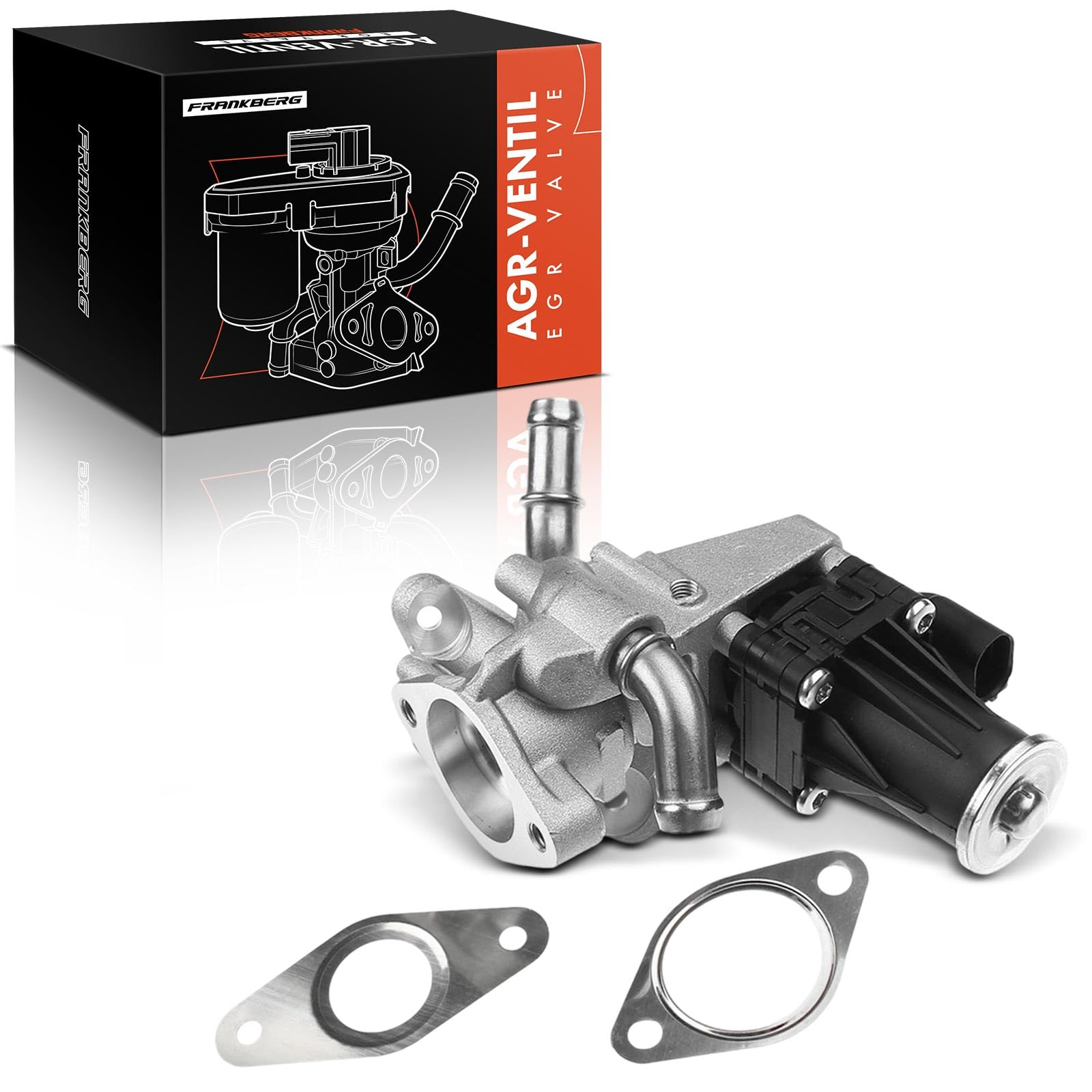 Frankberg Válvula EGR de recirculación de gases de escape modelo del año | BK2Q9D475CC; Compatible con: Autobús de tránsito V363 FAD FBD, Caja de tránsito FA, Caja Transit Custom V362