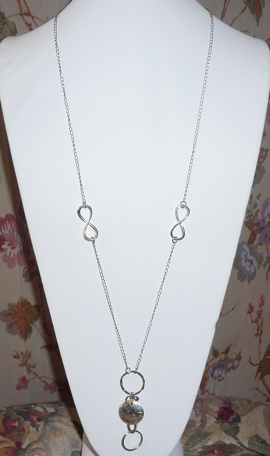 Hidden Hollow Beads She Believed She Could Unique Charm Stainless Steel Strong Women's Lanyard, ID Badge Card Holder Teacher Gift Nurse Cruise Keys Phone - Image 3