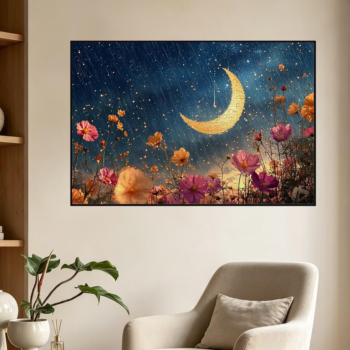 Puzzle 4000 Pezzi Luna, Puzzle Fiore, Puzzles in Legno, 141x87cm -1446