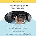 Kitty Sift Boîte à litière pour chats jetables, 6 Compte, Portable Durable pour Voyage et Maison, Eco-Amiable Litter Box Controls Odor