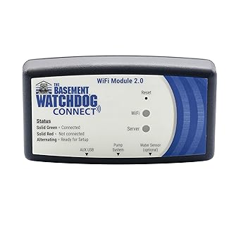 Wi-Fi Module 2.0 Connects to The Basement Watchdog Battery Backup Sump Pump Systems for Remote Notification BW-WiFi2