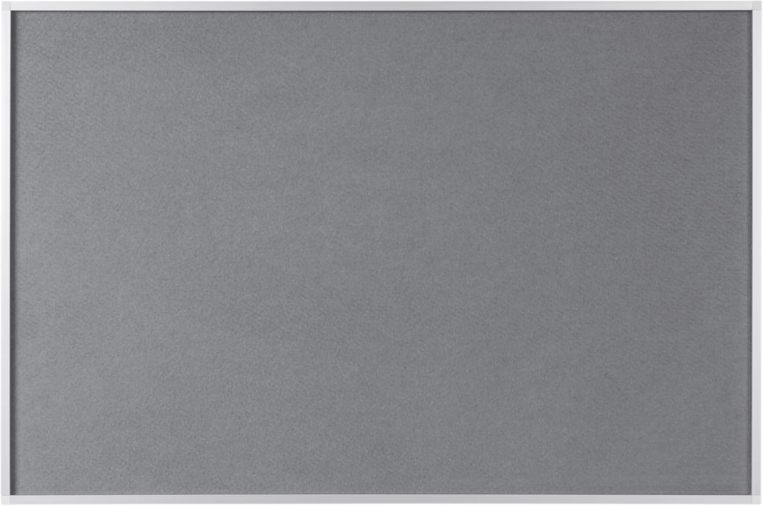 Bi-Office New Generation Grey Felt Notice Board, 90 x 60 cm, Aluminium Frame