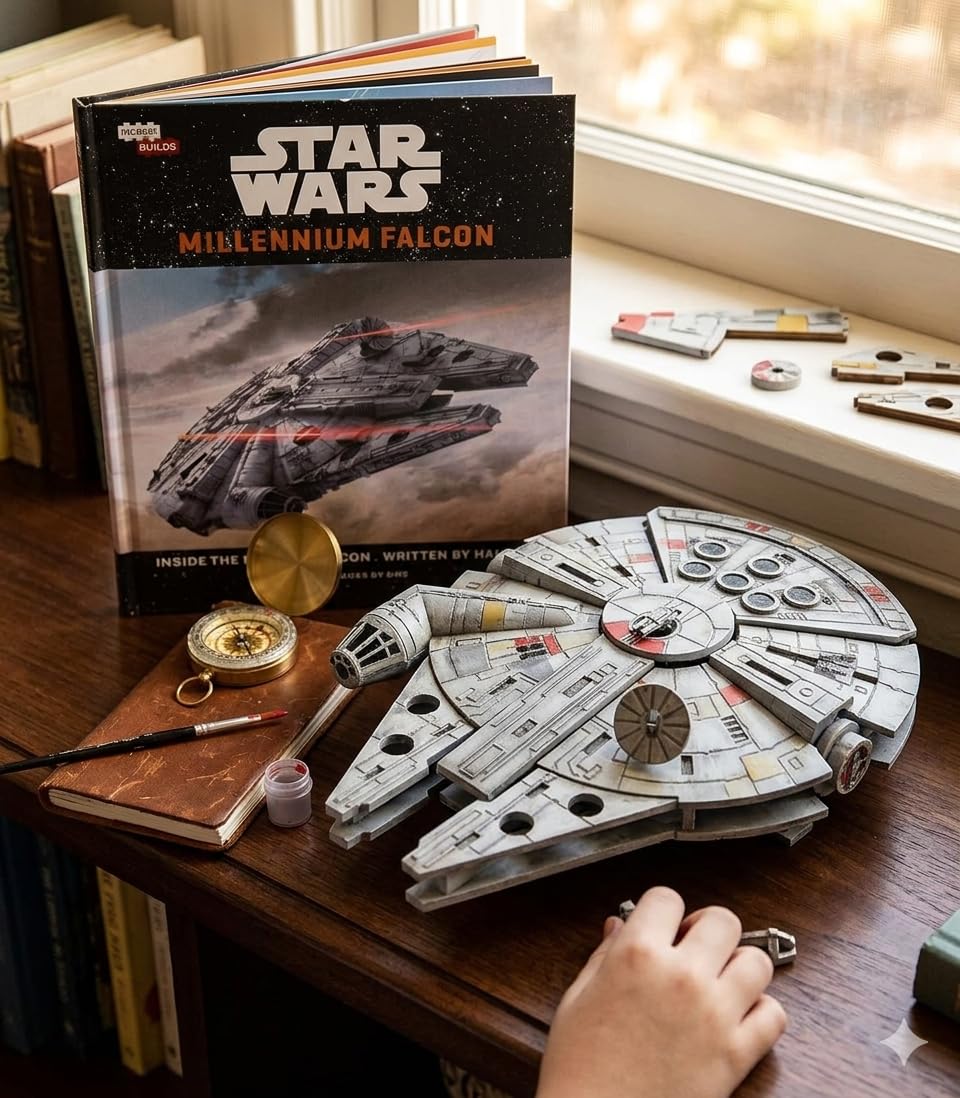 Amazon.com: IncrediBuilds Star Wars Millennium Falcon 3D Wood