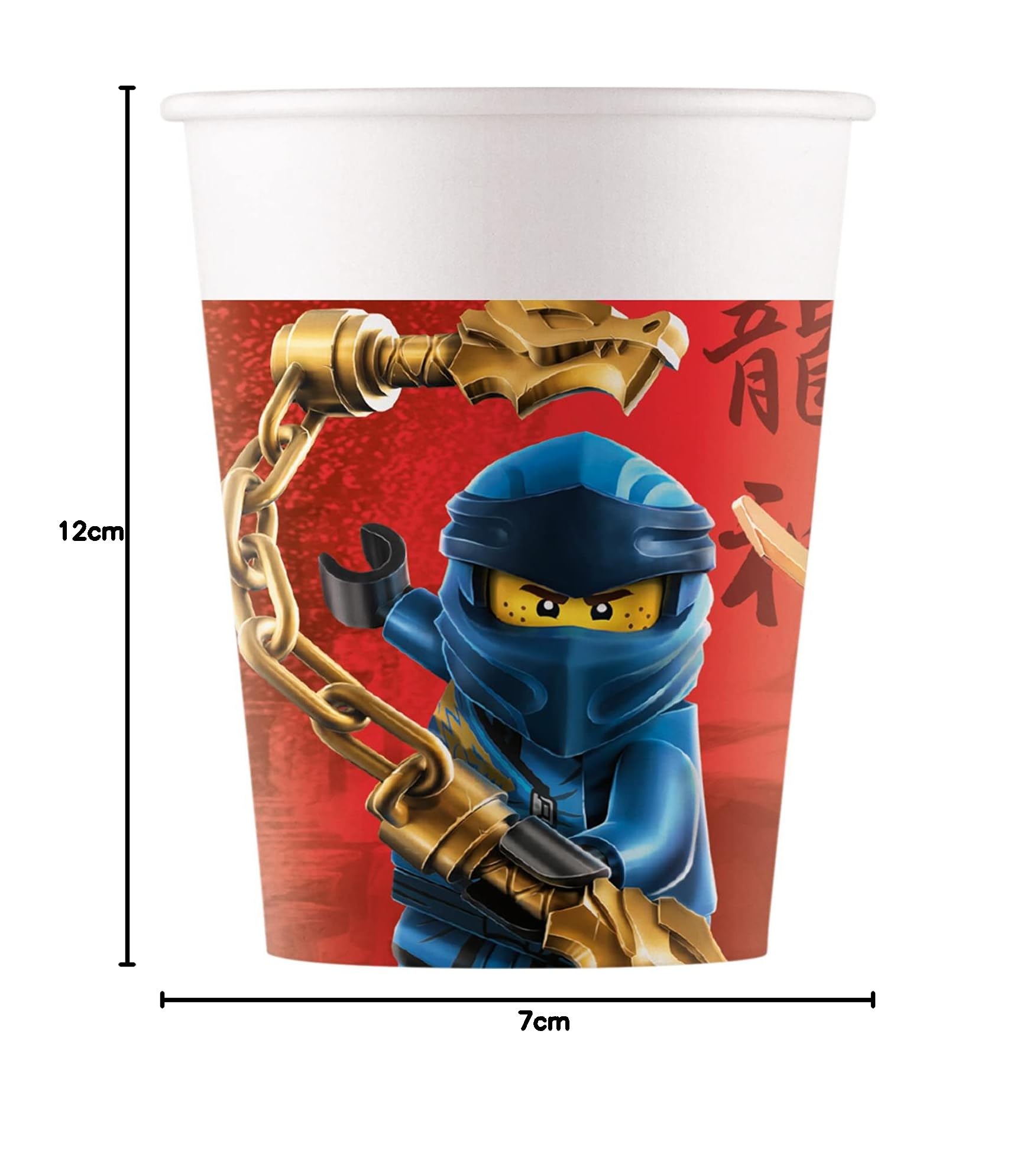 Procos - Bicchieri Carta Lego Ninjago 200ml - 8 pezzi
