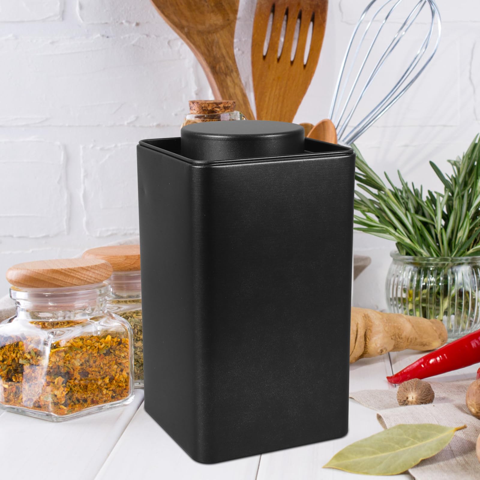 MAGICLULU 3pcs Tin Coffee Container Stainless Steel Tinplate Candy