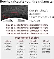 Vista 5 de Not All Those Who Wander are Lost - Cubierta de neumático de repuesto de 14 pulgadas, protector de rueda para camión, SUV, remolque, camping, RV