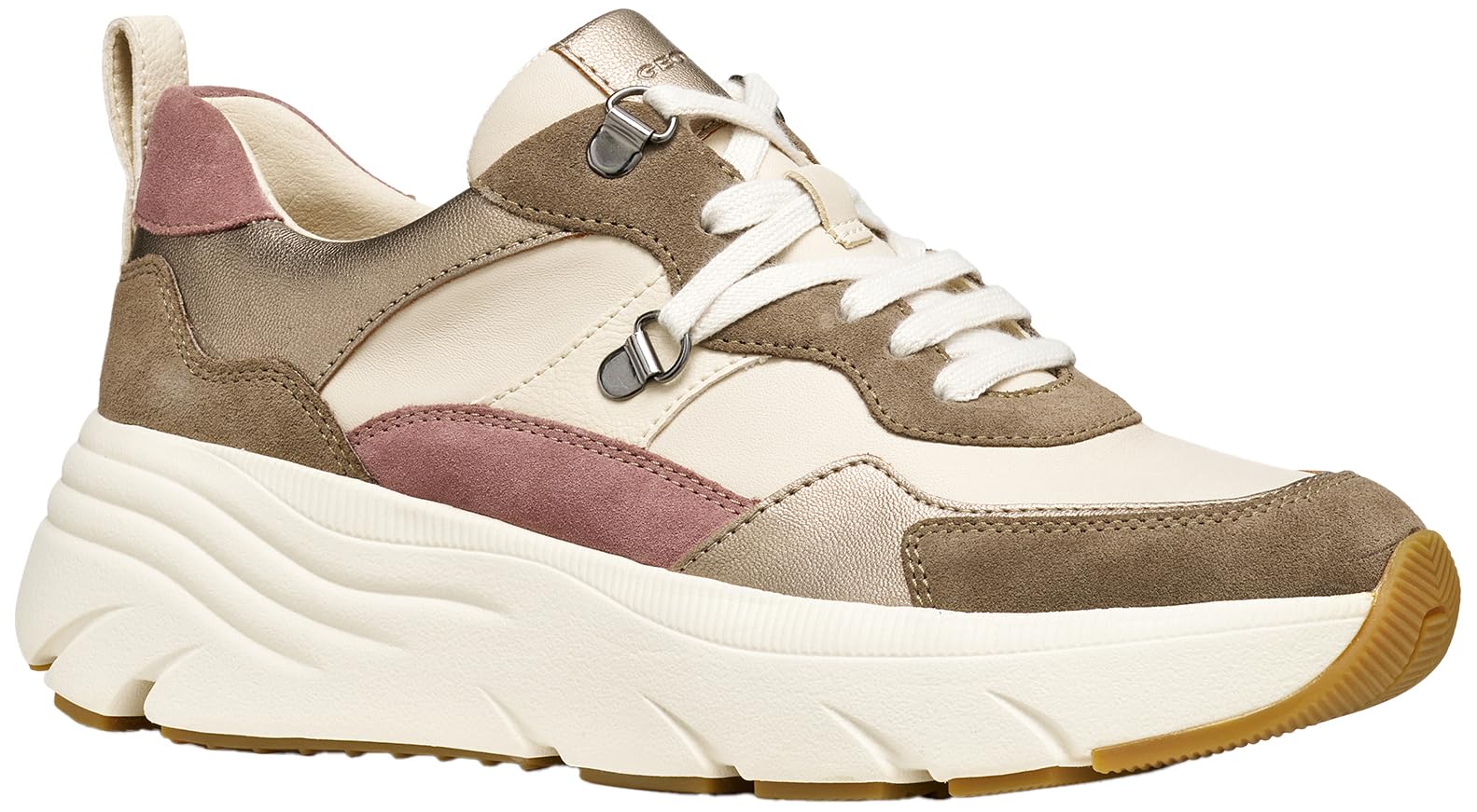 Geox Woman D DIAMANTA E Zapatillas Deportivas Dove Grey/Sand 41_EU