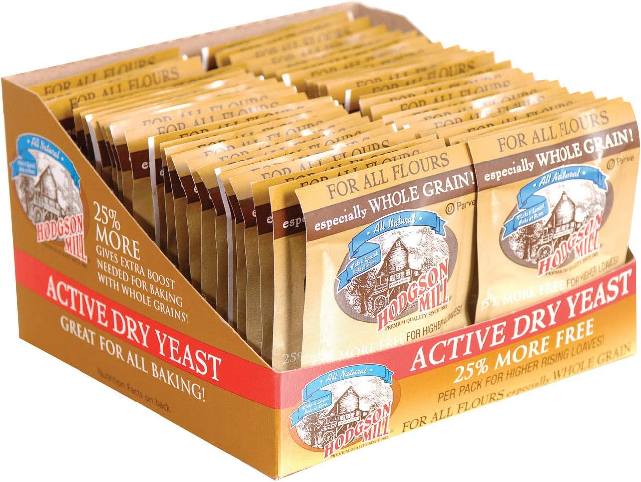 Hodgson Mills Active Dry Yeast - Case Of 48 - 8.75 Grm48