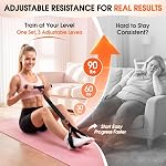 Upgraded Multifunction Pedal Resistance Band with Handle, Adjustable Foot Pedal Resistance Bands for Core, Arm, Leg, Full Body Strength, Home Gym Workout Equipment for Men & Women