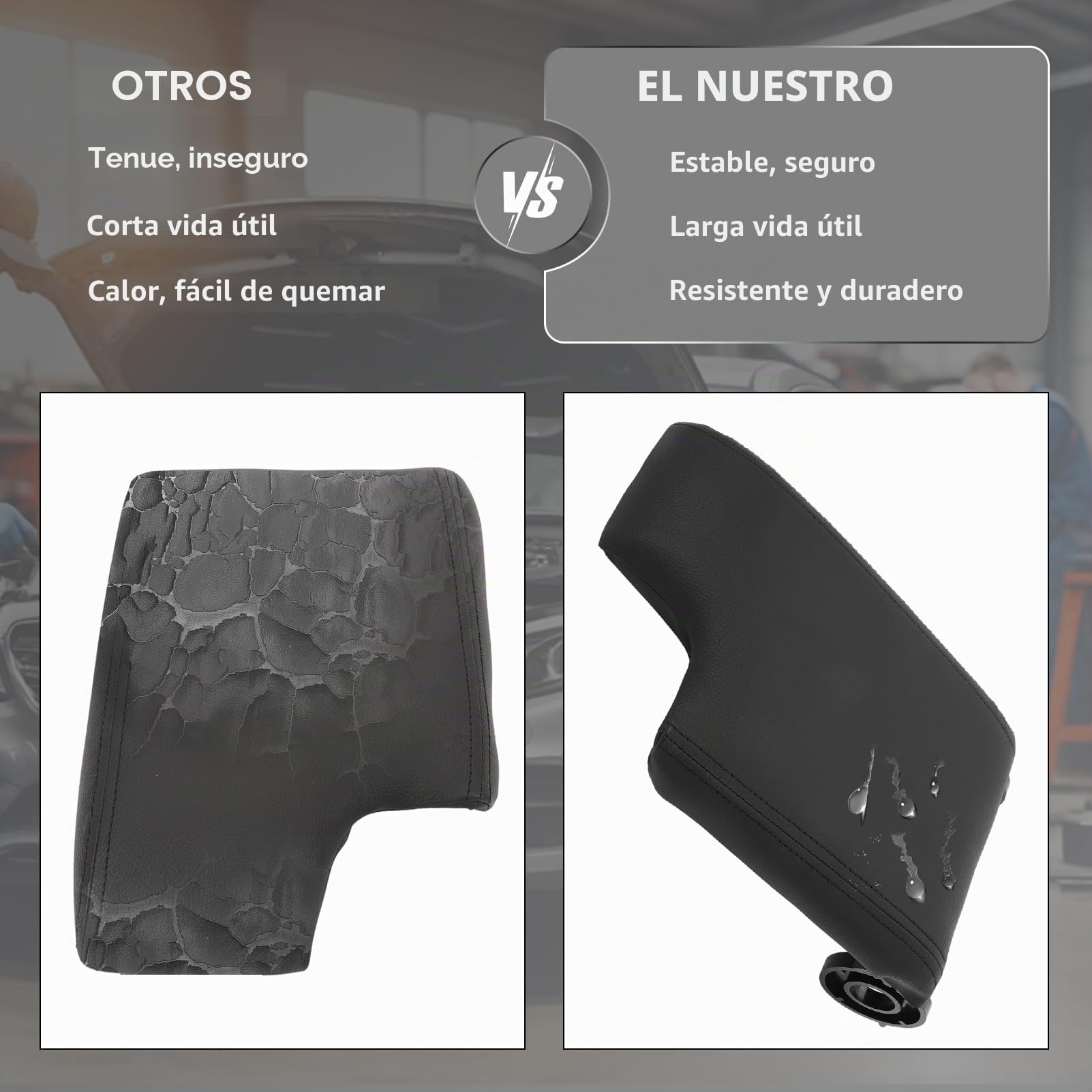 Apoyabrazos Central Tapa Caja para Serie 3 E46 1998-2006 Sustituye a 51168213632, 8213632, Negro