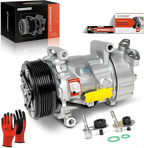 A-Premium Compresor de aire acondicionado de CA con embrague compatible con Mini Cooper 1.6L 2007-2016, Cooper Paceman Countryman1.6L 2011-2016