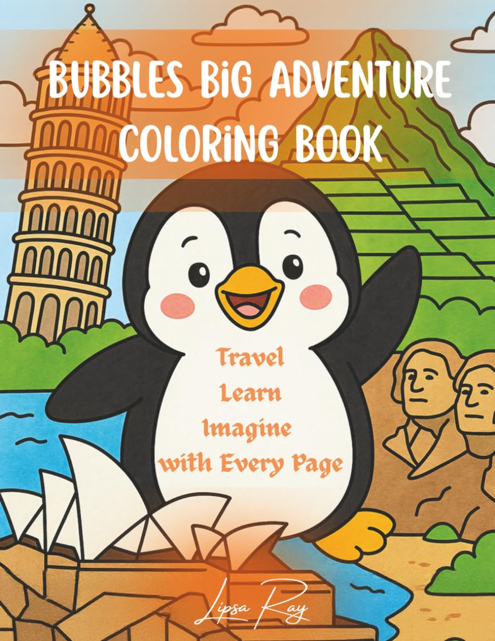 Bubbles Big Adventure Coloring Book: Travel, Learn and Imagine with Every Page
