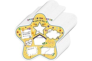 45 Pcs Colorful Star Student Poster All About Me Coloring Poster: Star...