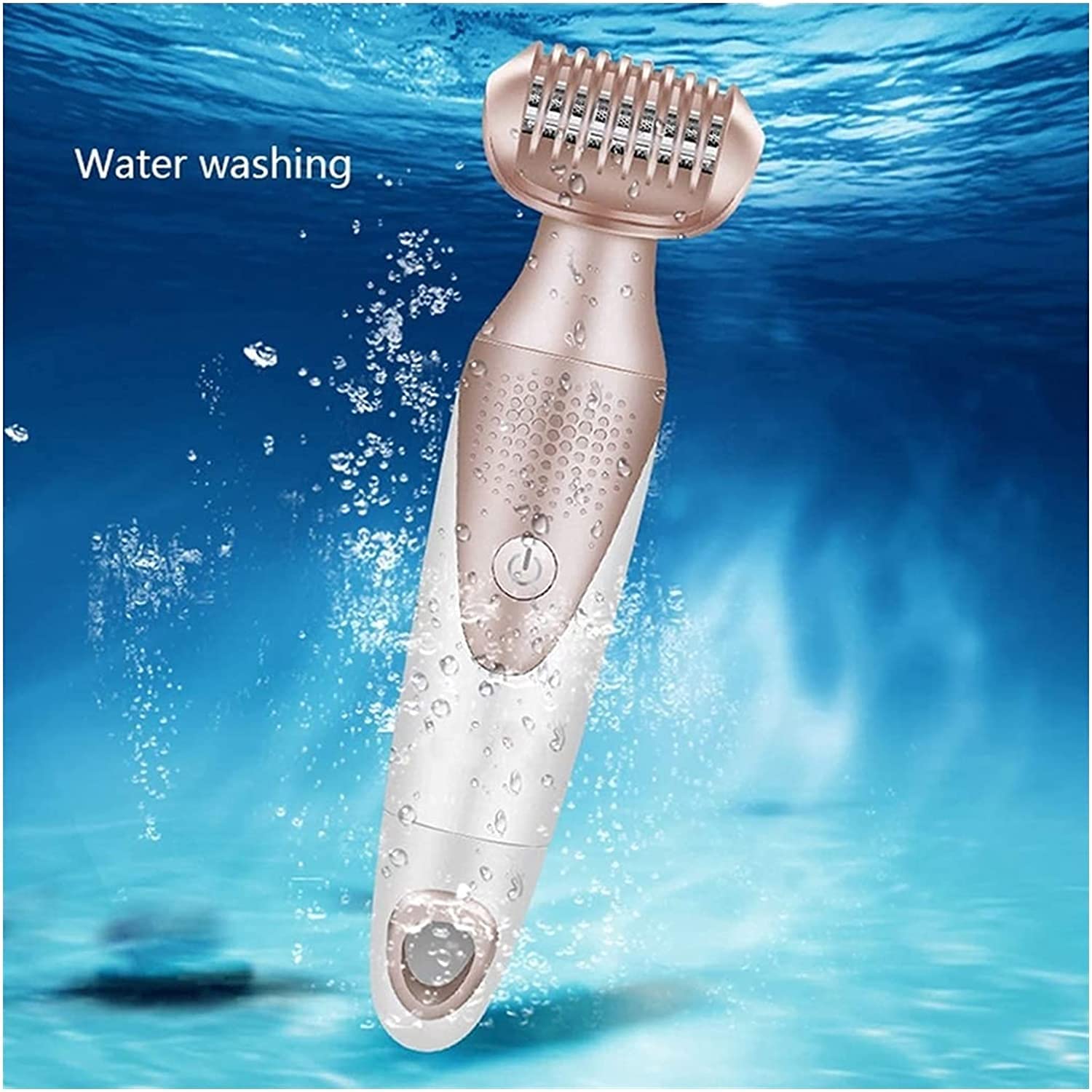 Epilatore da Donna, Rasoio Elettrico 5 in 1, epilazione facciale da Donna, Rasoio e rifinitore, Cordless, Bagnato e Asciutto