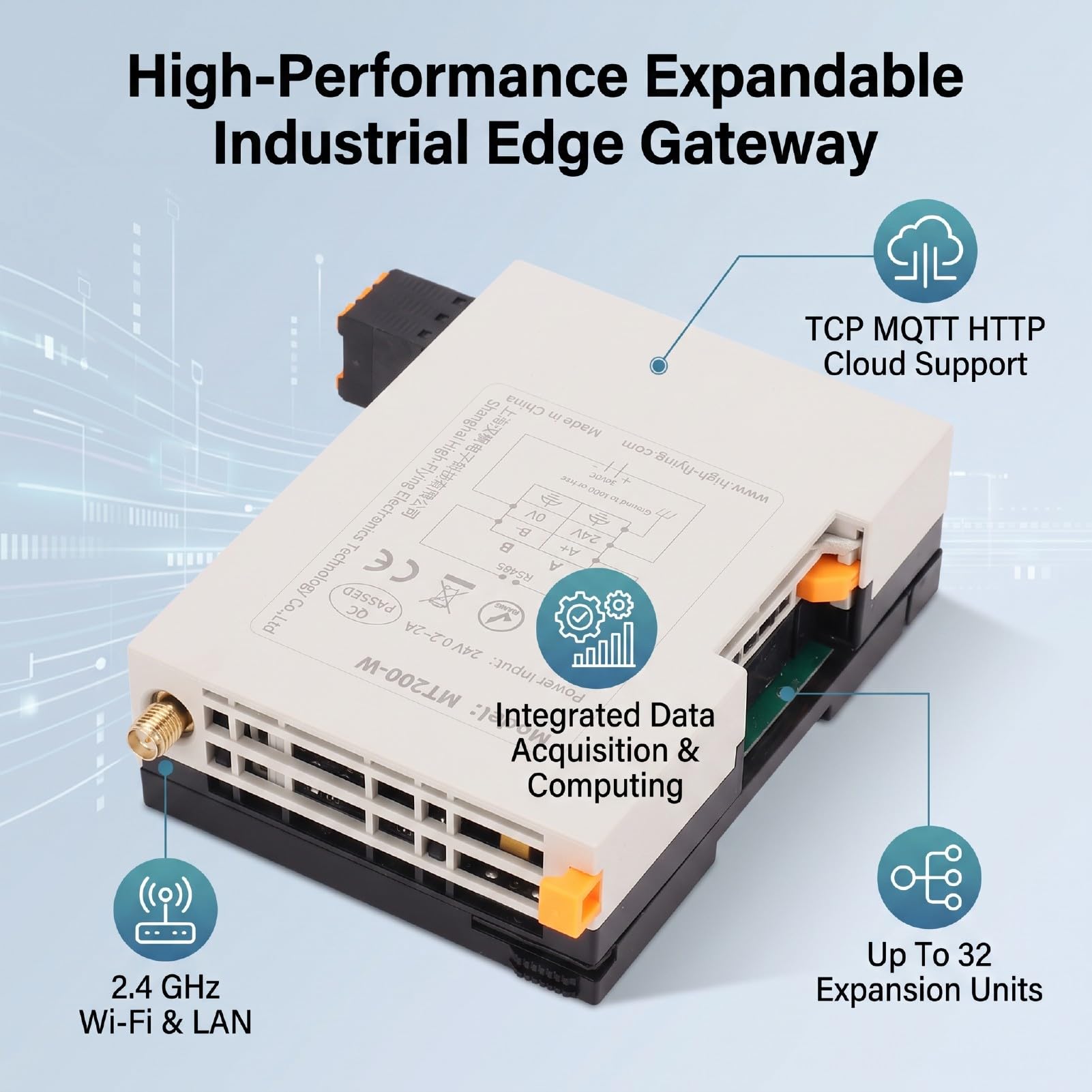 PUSOKEI Passerelle Haute Performance avec Module D'E/S Extensible