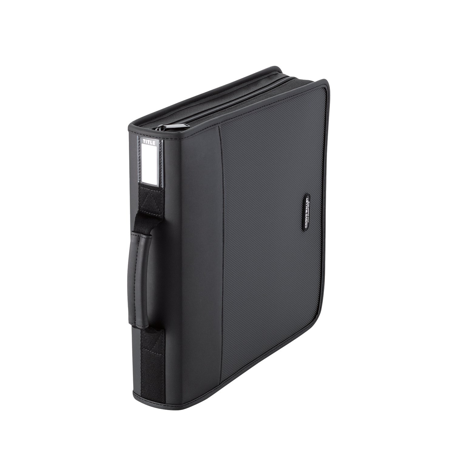 ELECOM Media Case for CD/DVD, Wallet & Fastener Type, 160 Disks Storing/Black/CCD-SS160BK