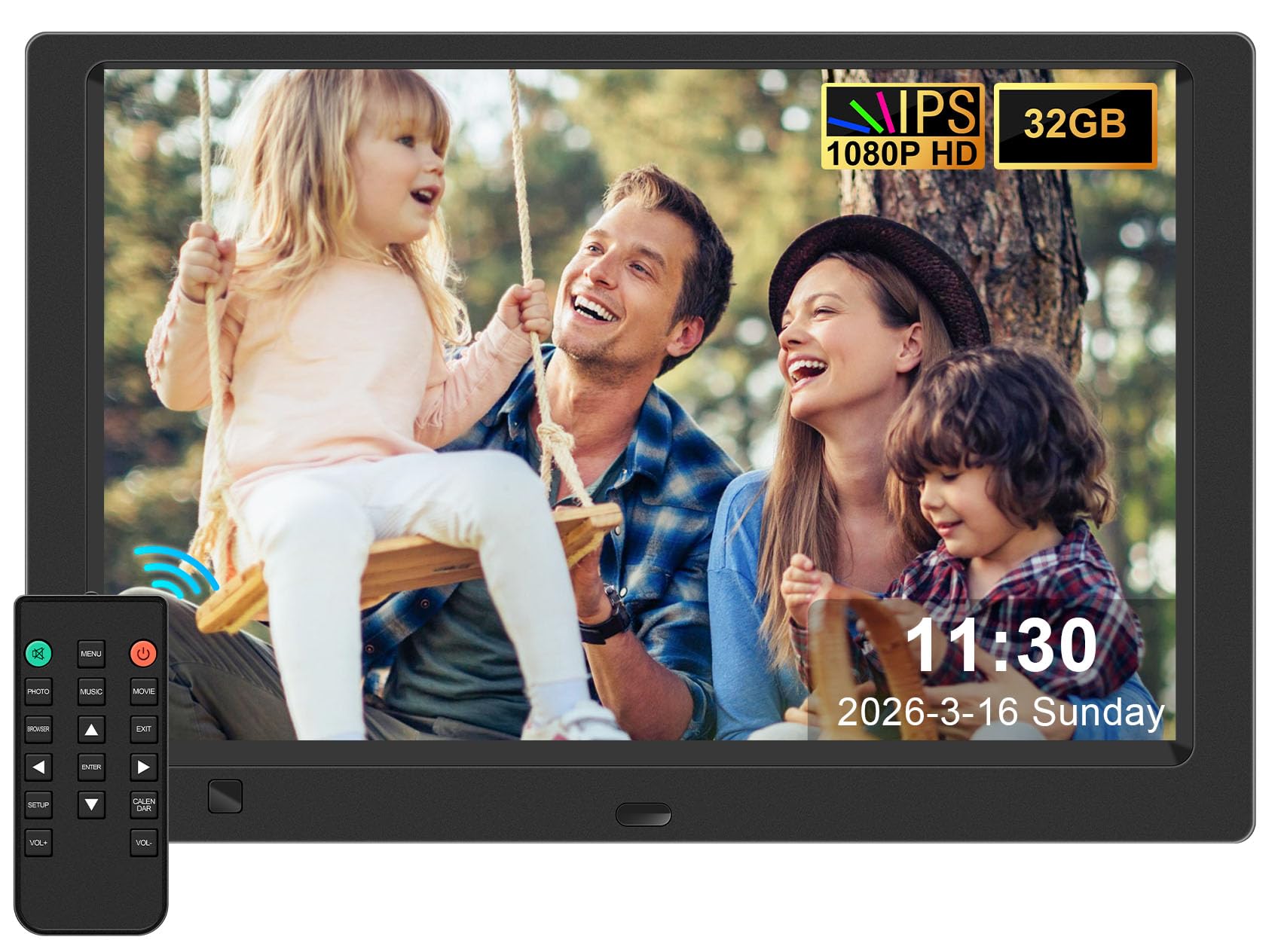 KECAG 10.1-Inch 1080P IPS Digital Picture Frame